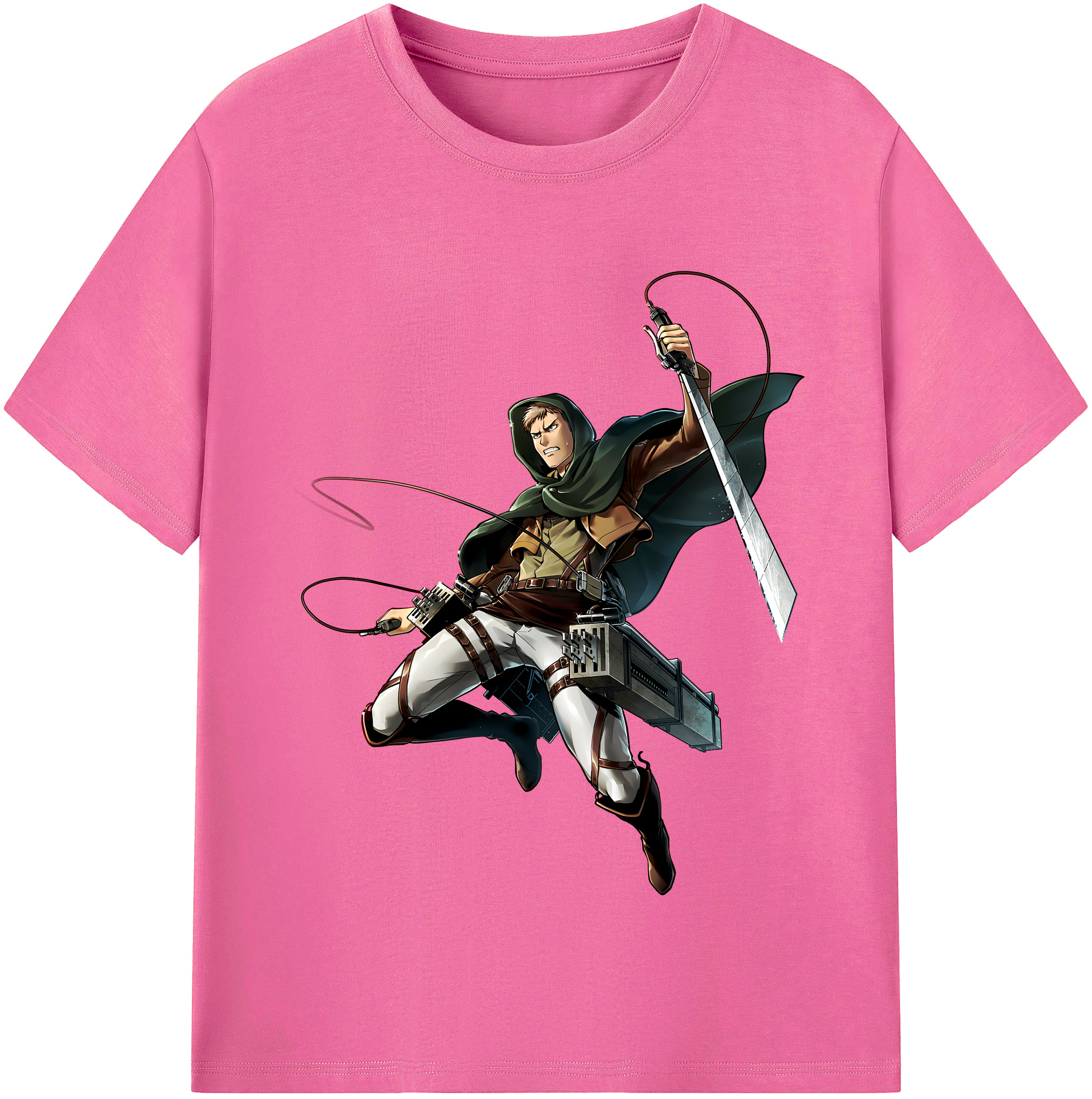 （画像用） 進撃の巨人 Attack on Titan レディースカジュアルプリントTシャツ（綿100％）